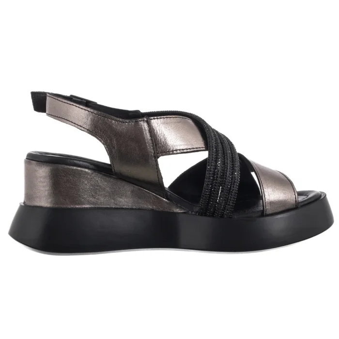 Sandały Nepeke Dragana Nickel Shiny – zdjęcie 3
