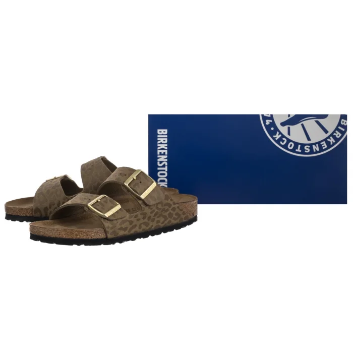 Klapki Birkenstock Arizona BS SYN Leo Khaki 1030586 – zdjęcie 6