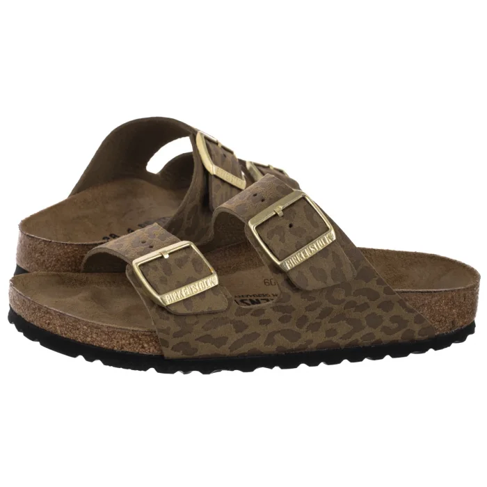 Klapki Birkenstock Arizona BS SYN Leo Khaki 1030586 – zdjęcie 1