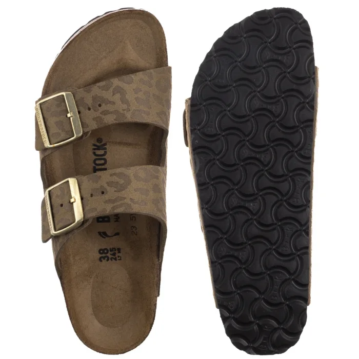 Klapki Birkenstock Arizona BS SYN Leo Khaki 1030586 – zdjęcie 5