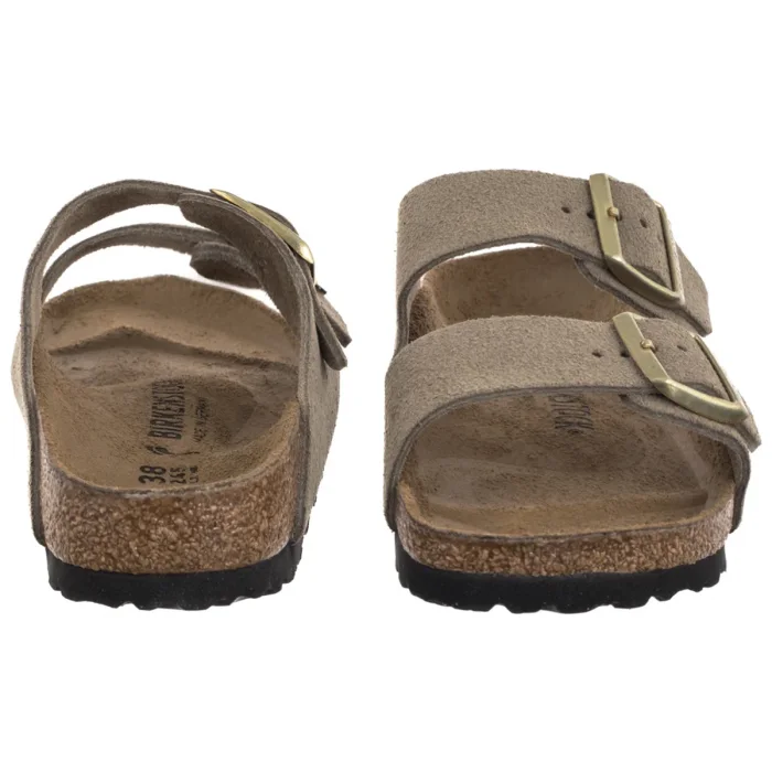 Klapki Birkenstock Arizona BS Suede Shimmering Taupe 1030269 – zdjęcie 4
