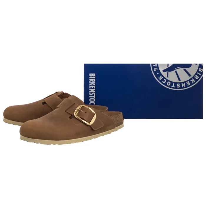 Klapki Birkenstock Boston Big Buckle Cognac 1030446 – zdjęcie 6