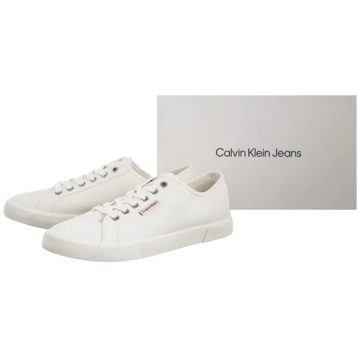 Tenisówki Calvin Klein Ess Vulc Low Mg Cv Triple Bright White YM0YM01301 0K4 – zdjęcie 6
