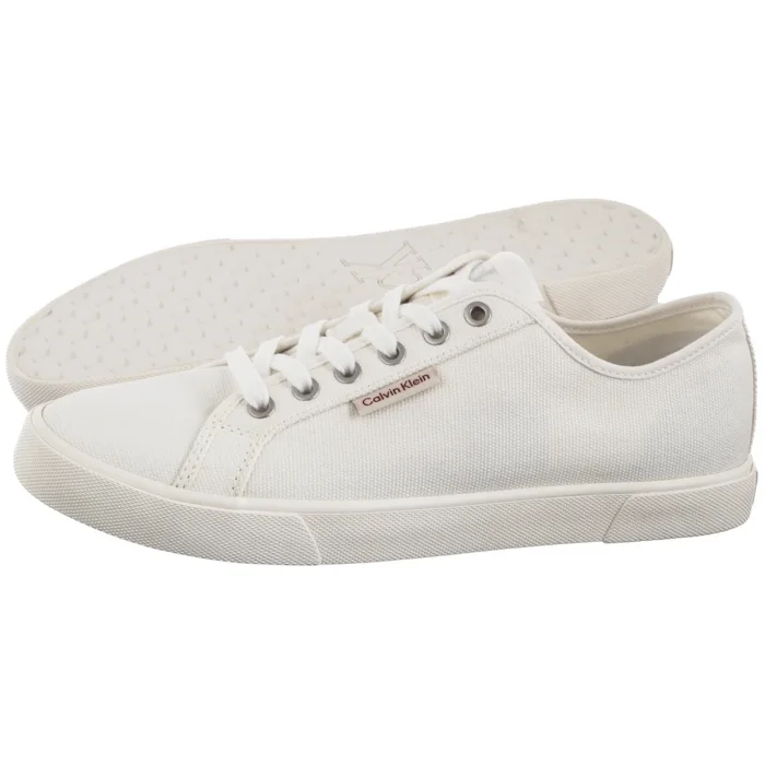Tenisówki Calvin Klein Ess Vulc Low Mg Cv Triple Bright White YM0YM01301 0K4 – zdjęcie 1
