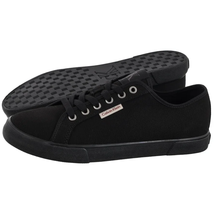 Tenisówki Calvin Klein Ess Vulc Low Mg Cv Triple Black YM0YM01301 0GJ – zdjęcie 1