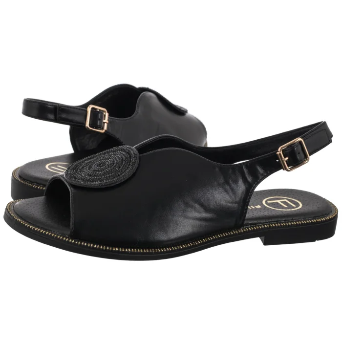 Sandały Filippo Czarne DS6229/25 BK – zdjęcie 1