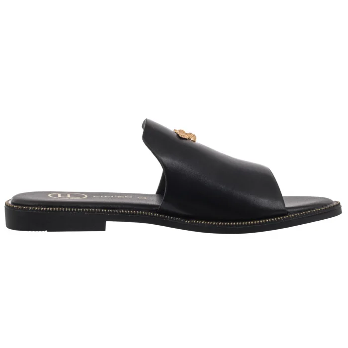 Klapki Filippo Czarne DK6975/25 BK – zdjęcie 3