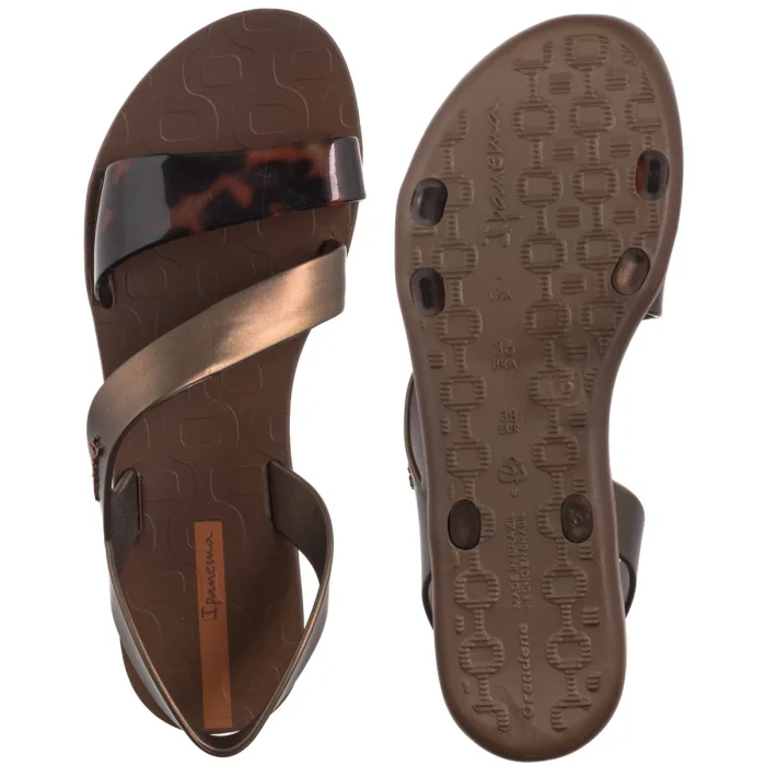 Sandały Ipanema Vibe Sandal Fem 82429/BD418 Brown/Turtle/Orange – zdjęcie 5