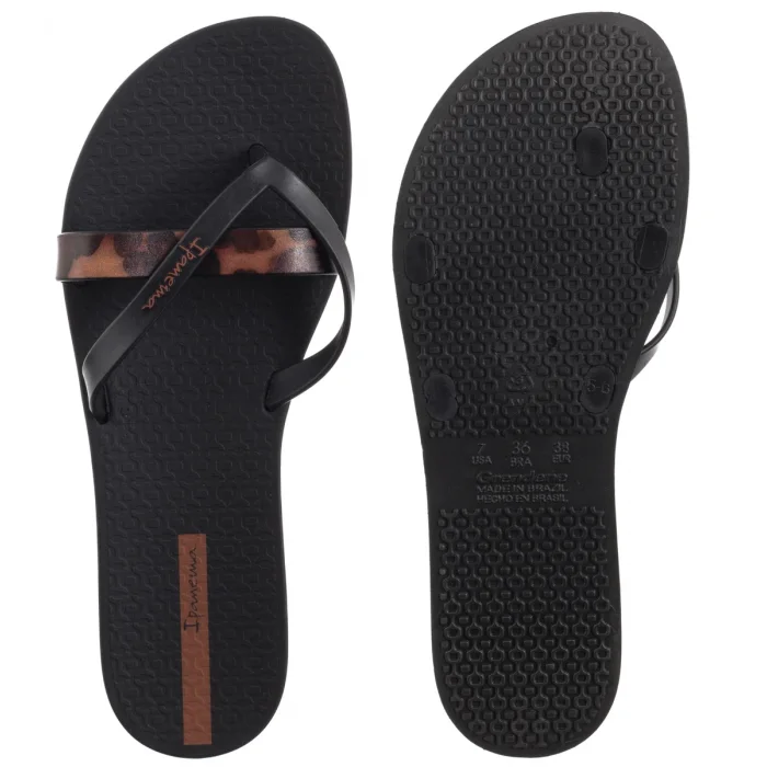 Japonki Ipanema Kirei Chic Fem 83673/BB740 Black/Brown Tile – zdjęcie 5