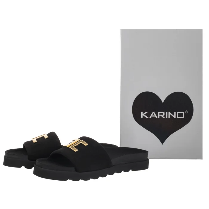 Klapki Karino Czarne 5206/003-P – zdjęcie 6