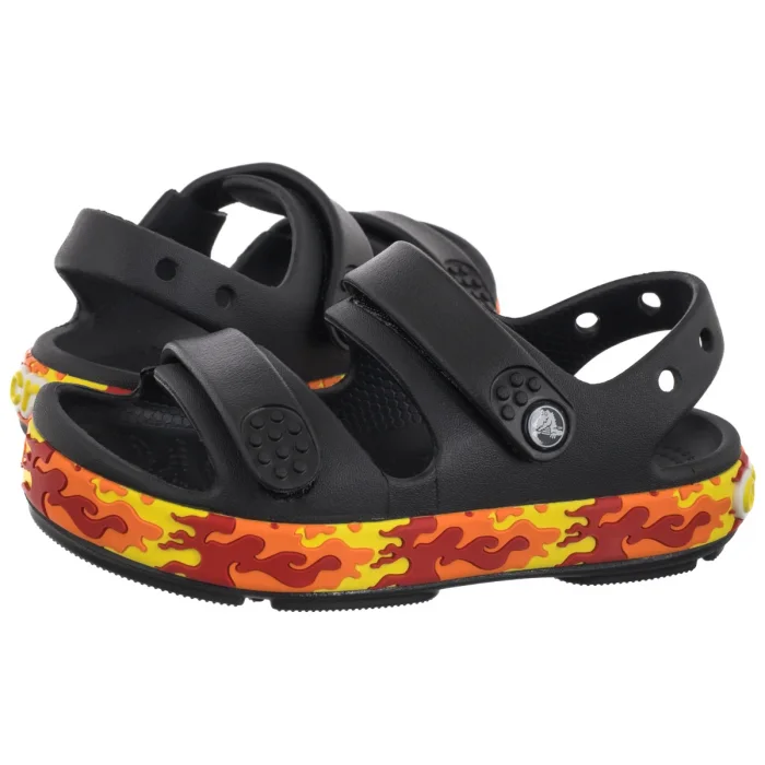 Sandałki Crocs Crocband Cruiser Flames Sandal Kid's Black 211269-001 – zdjęcie 1