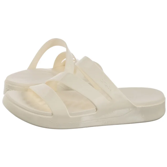 Klapki Crocs Getaway Patent Strappy Chalk 211296-0WV – zdjęcie 1