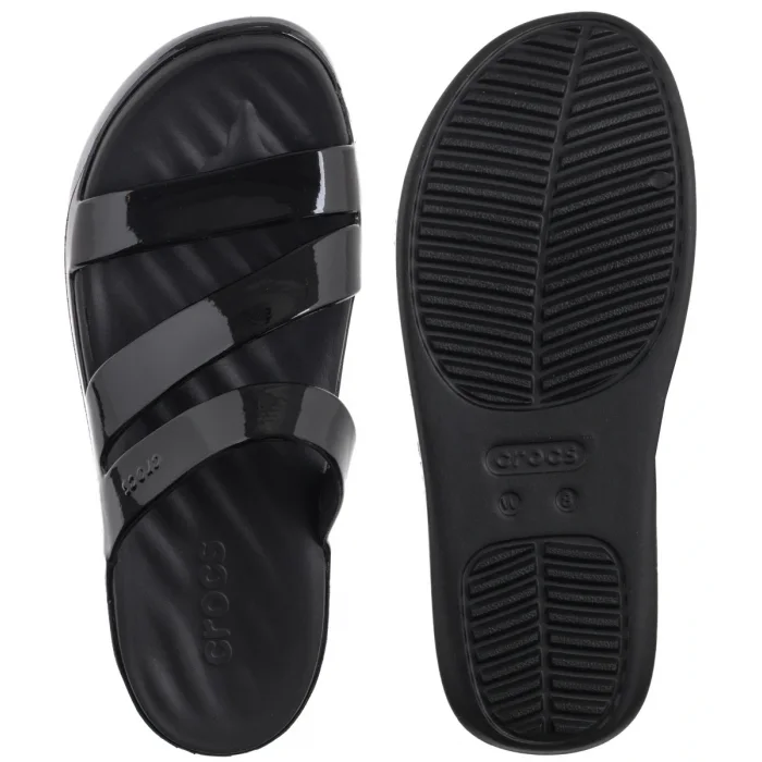 Klapki Crocs Getaway Patent Strappy Black 211296-001 – zdjęcie 5