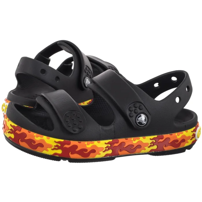 Sandałki Crocs Crocband Cruiser Flames Sandal Kid's Black 211268-001 – zdjęcie 1