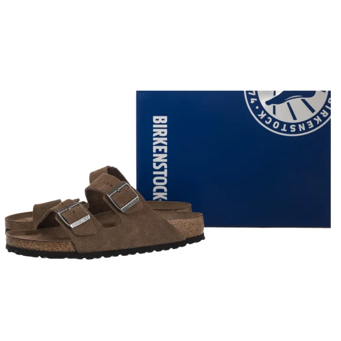 Klapki Birkenstock Arizona BS Soft Footbed Dark Tea Tonal FB 1030863 – zdjęcie 6