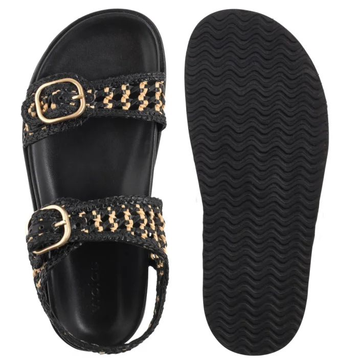 Sandały Wojas Czarne 76242-80 – zdjęcie 5