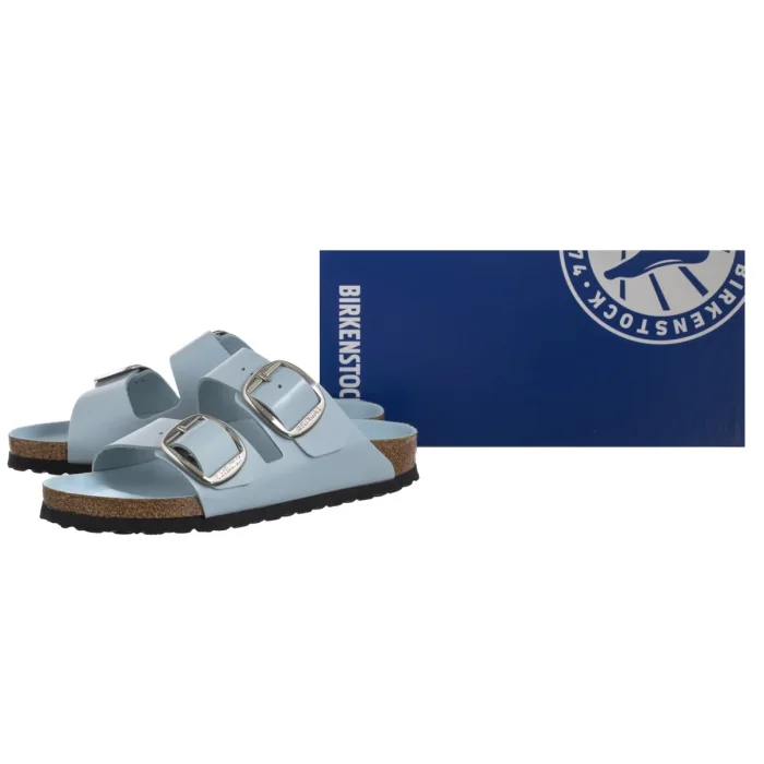 Klapki Birkenstock Arizona Big Buckle High-Shine Baby Blue 1030374 – zdjęcie 6