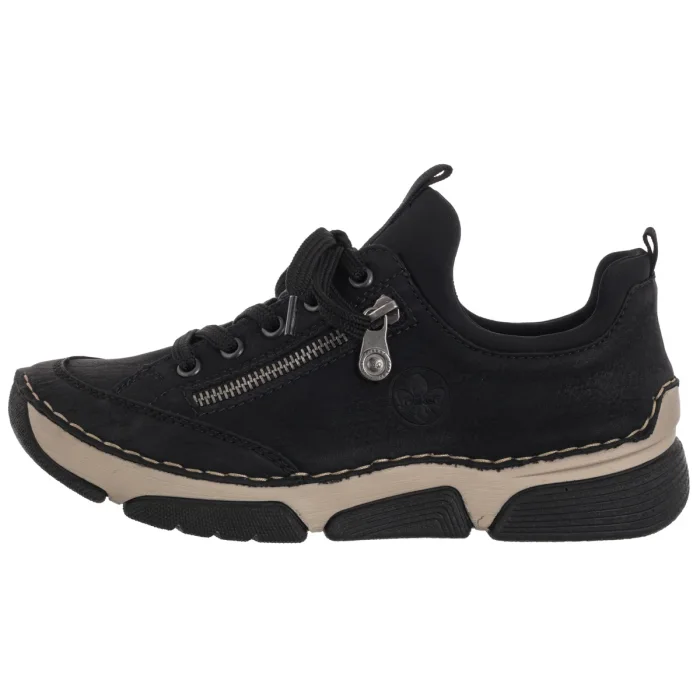 Półbuty Rieker Czarne 45973-00 Black – zdjęcie 2