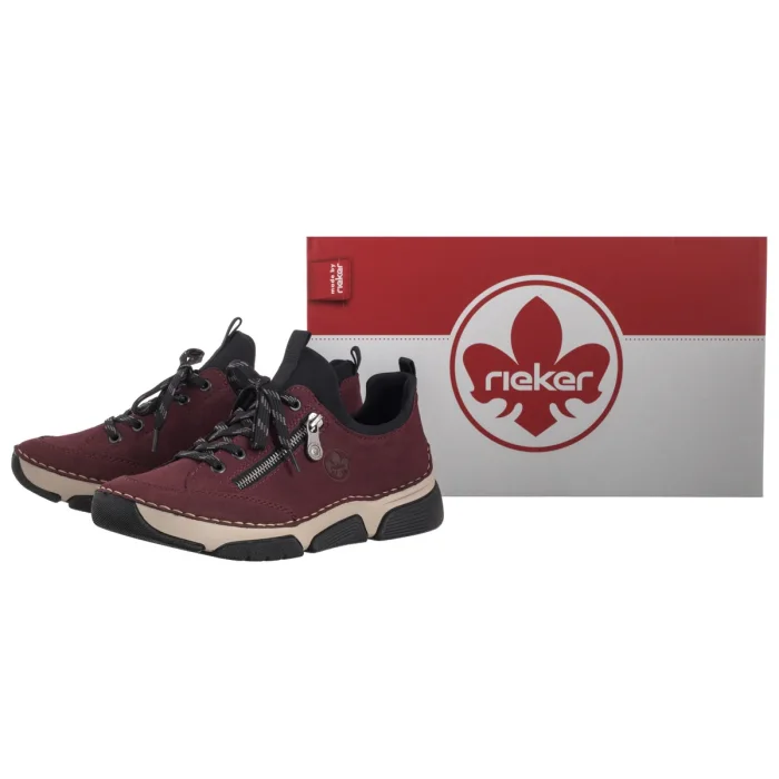 Półbuty Rieker Czerwone 45973-36 Red – zdjęcie 6