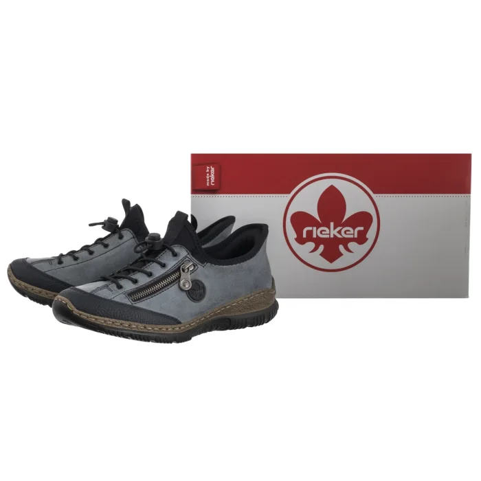Półbuty Rieker Niebieskie N3267-14 Blue – zdjęcie 6
