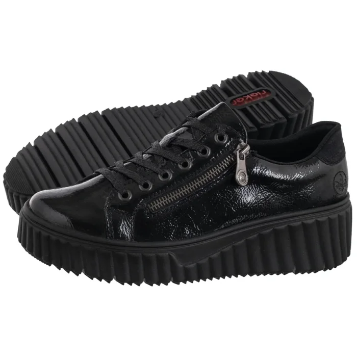 Sneakersy Rieker Czarne N2501-00 Black – zdjęcie 1