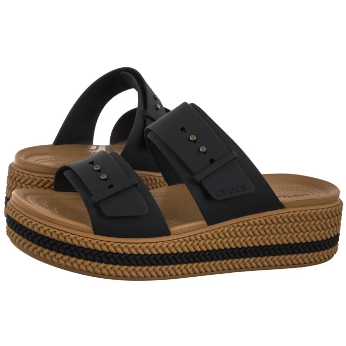 Klapki Crocs Brooklyn Woven Buckle Black 209978-001 – zdjęcie 1