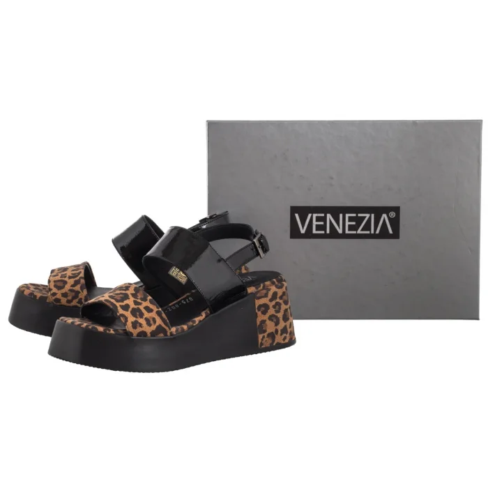 Sandały Venezia Brązowe L062PABBOBS033 – zdjęcie 6