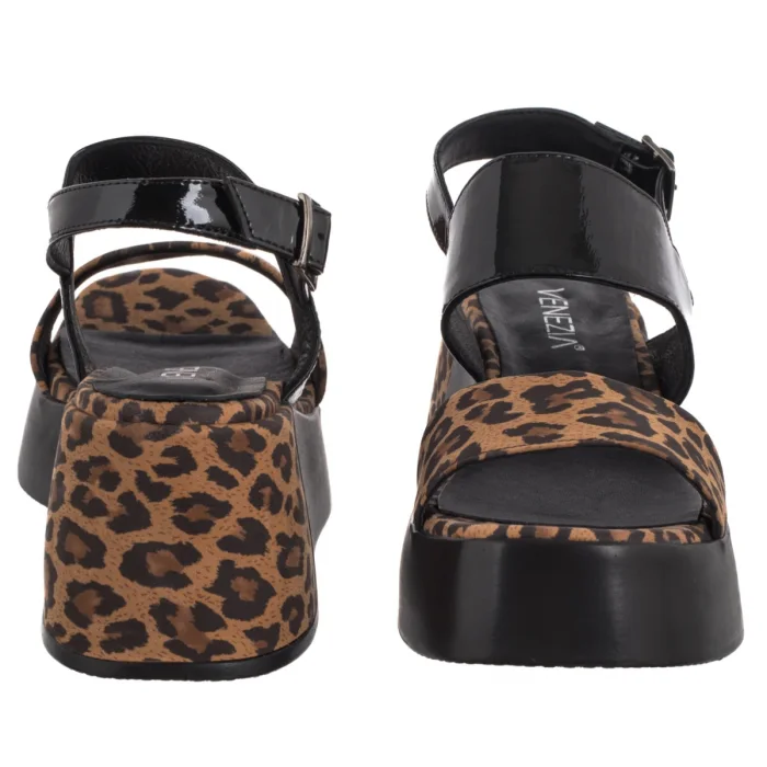 Sandały Venezia Brązowe L062PABBOBS033 – zdjęcie 4