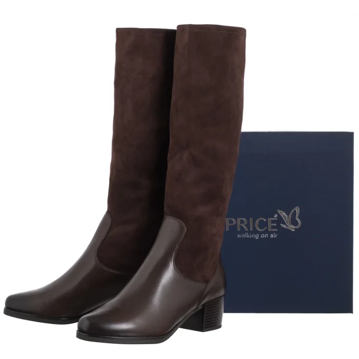 Kozaki Caprice Brązowe 9-25531-45 329 Dk Brown Comb – zdjęcie 6