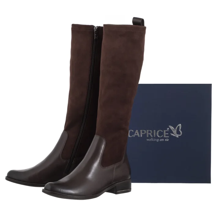 Oficerki Caprice Brązowe 9-25514-41 329 Dk Brown Comb – zdjęcie 6