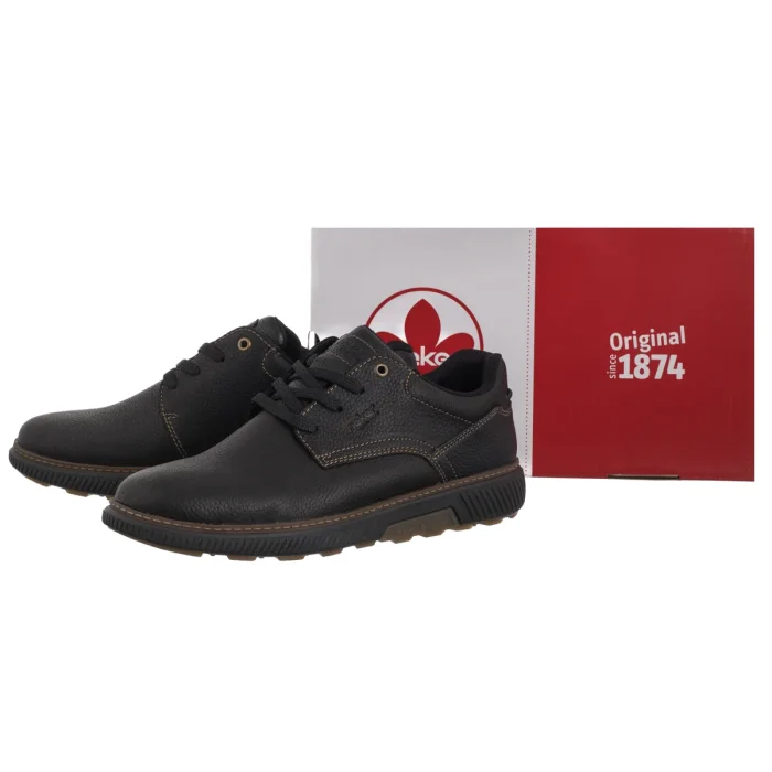 Półbuty Rieker Czarne B3313-00 Black – zdjęcie 6