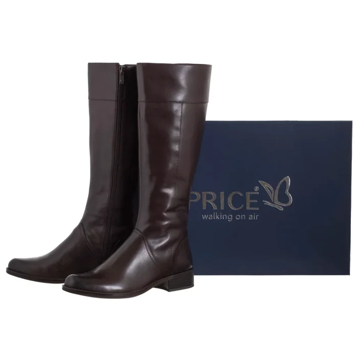 Oficerki Caprice Brązowe 9-25511-41 337 Dk Brown Nappa – zdjęcie 6