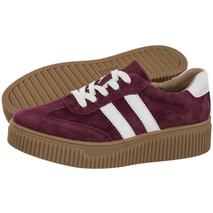 Sneakersy Filippo Bordowe DP6776/25 BG – zdjęcie 1