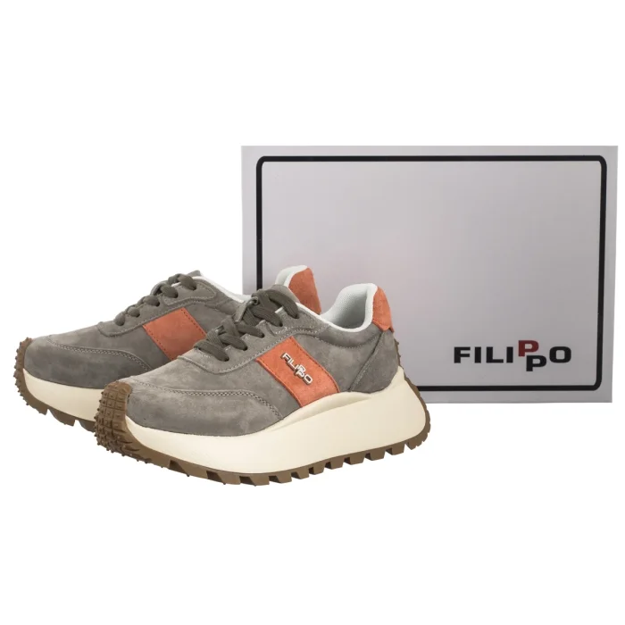 Sneakersy Filippo Khaki DP6785/25 KH OR – zdjęcie 6