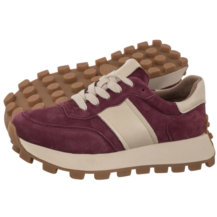 Sneakersy Filippo Bordowe DP7112/25 BG – zdjęcie 1