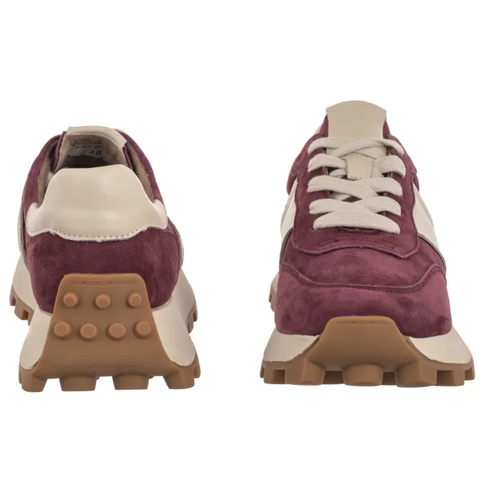 Sneakersy Filippo Bordowe DP7112/25 BG – zdjęcie 4