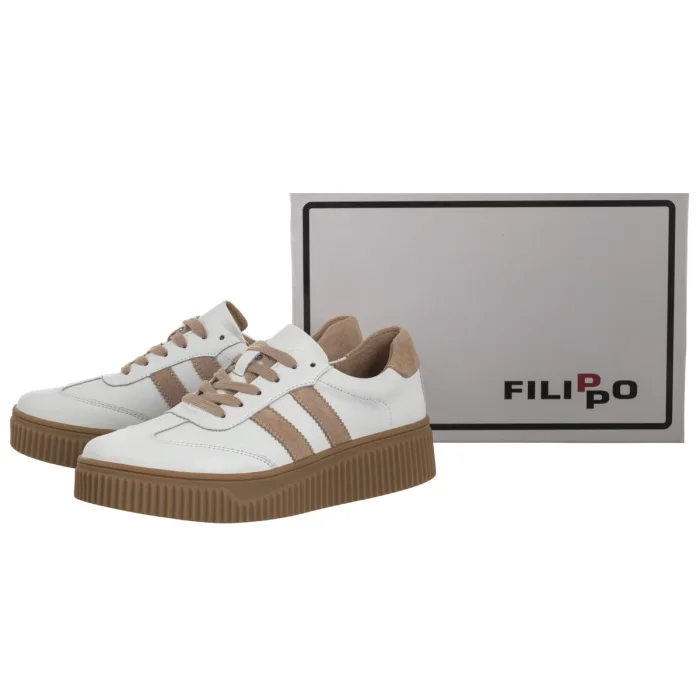 Sneakersy Filippo Białe DP6776/26 WH BE – zdjęcie 6