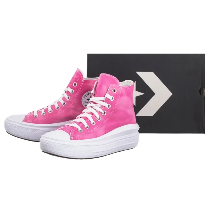 Trampki Converse CTAS Move Hi White/Chaos Fuchsia A11817C – zdjęcie 6