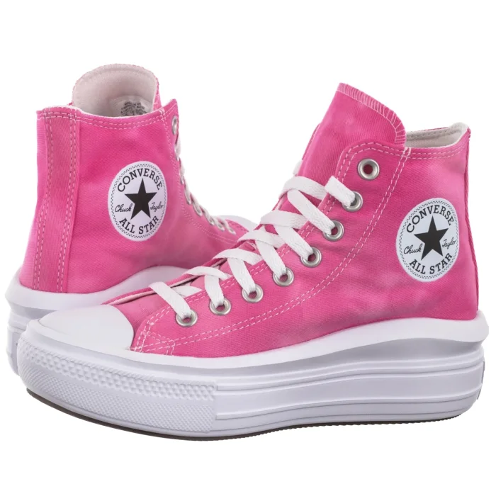 Trampki Converse CTAS Move Hi White/Chaos Fuchsia A11817C – zdjęcie 1