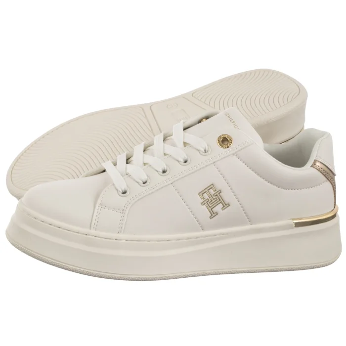 Sneakersy Tommy Hilfiger Low Cut Lace-Up Sneaker T3A9-33985-1355 530 Off White – zdjęcie 1