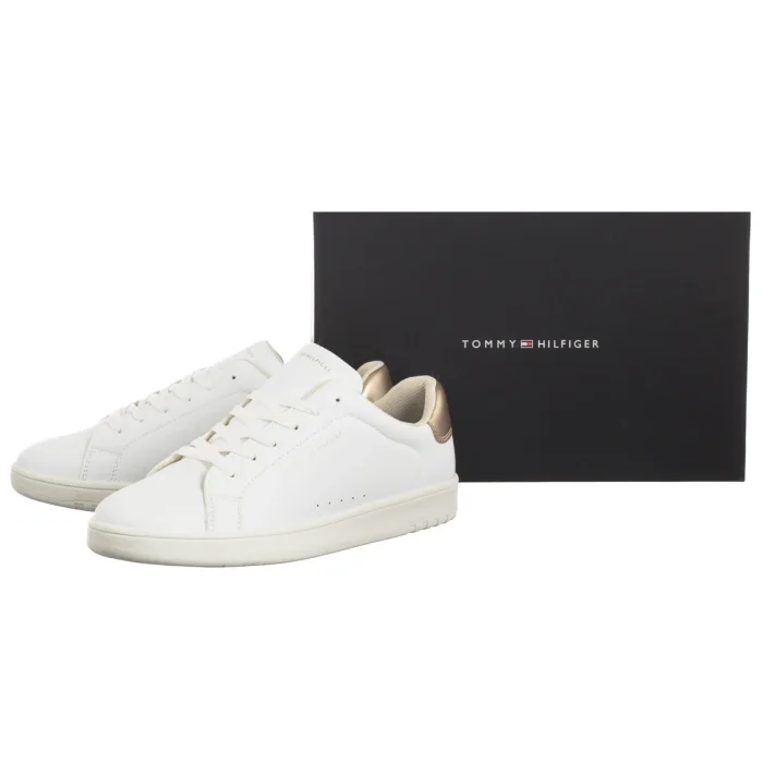 Sneakersy Tommy Hilfiger Low Cut Lace-Up Sneaker T3A9-33976-1355 X048 White/Platinum – zdjęcie 6