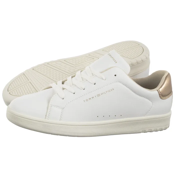 Sneakersy Tommy Hilfiger Low Cut Lace-Up Sneaker T3A9-33976-1355 X048 White/Platinum – zdjęcie 1