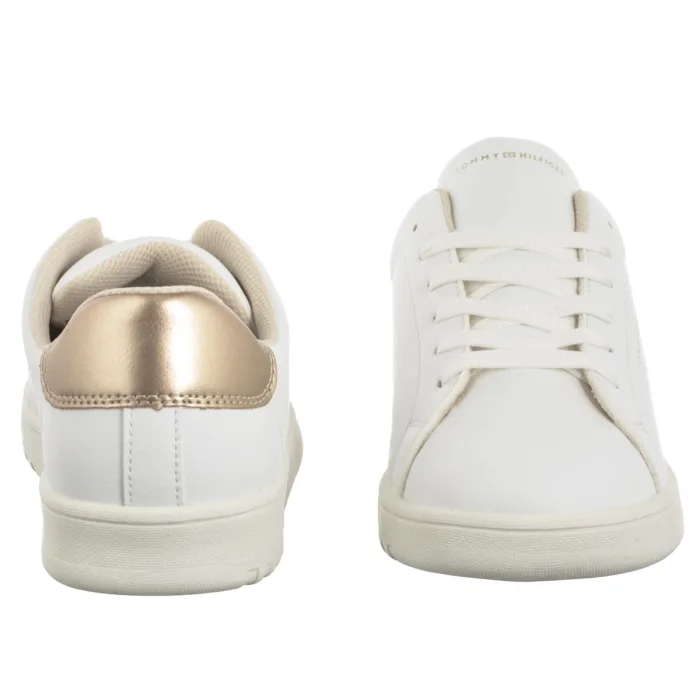 Sneakersy Tommy Hilfiger Low Cut Lace-Up Sneaker T3A9-33976-1355 X048 White/Platinum – zdjęcie 4