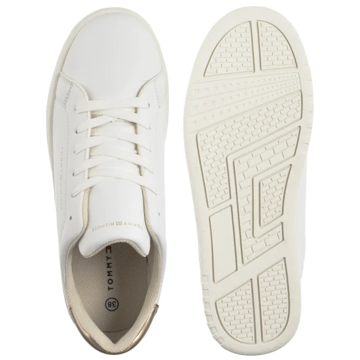 Sneakersy Tommy Hilfiger Low Cut Lace-Up Sneaker T3A9-33976-1355 X048 White/Platinum – zdjęcie 5