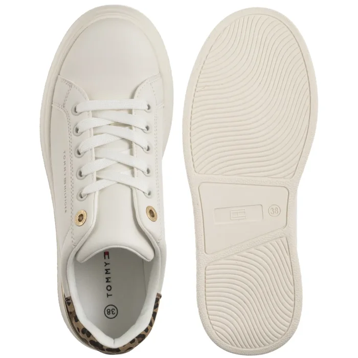 Sneakersy Tommy Hilfiger Low Cut Lace-Up Sneaker T3A9-33986-1842 A472 Off White/Beige – zdjęcie 5