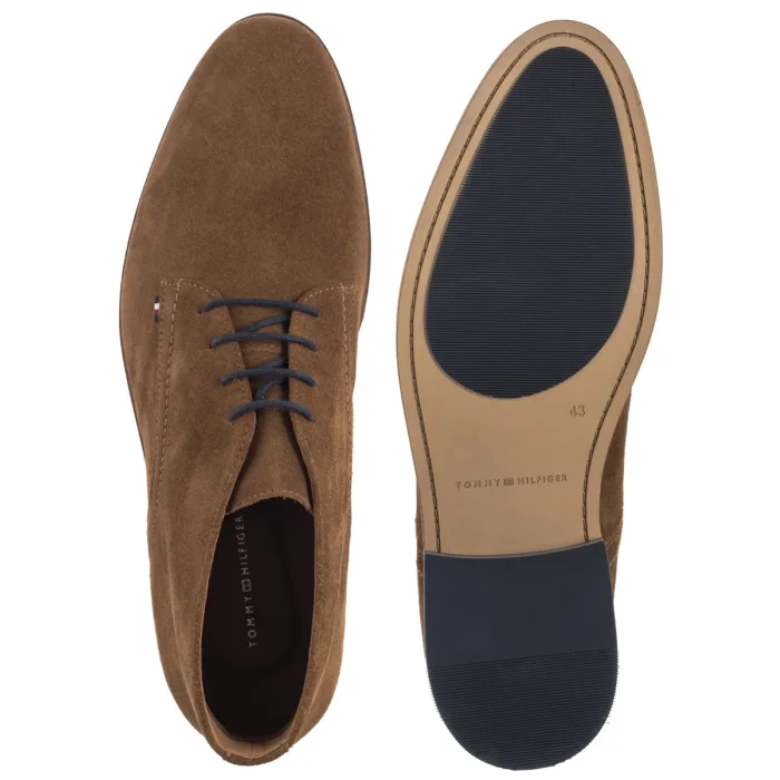 Trzewiki Tommy Hilfiger Hilfiger Dress Suede Boot Coconut Grove FM0FM05726 GVQ – zdjęcie 6