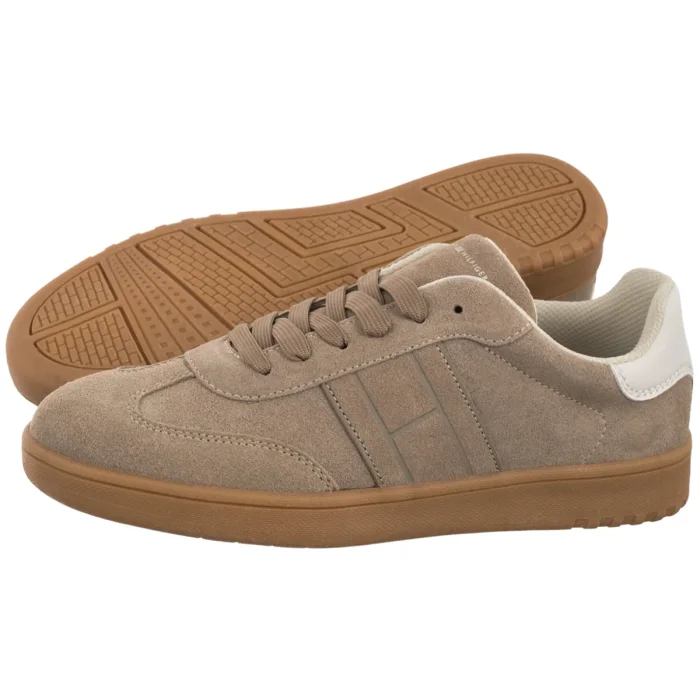 Sneakersy Tommy Hilfiger Low Cut Lace-Up Sneaker T3X9-34082-1840 A360 Beige/Off White – zdjęcie 1