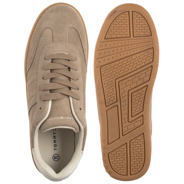 Sneakersy Tommy Hilfiger Low Cut Lace-Up Sneaker T3X9-34082-1840 A360 Beige/Off White – zdjęcie 5