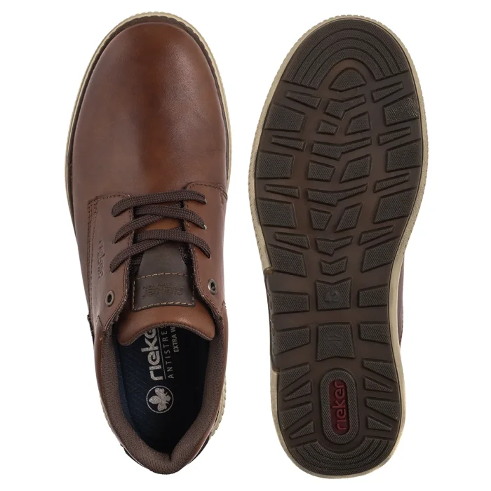 Półbuty Rieker Brązowe B3313-24 Brown – zdjęcie 5