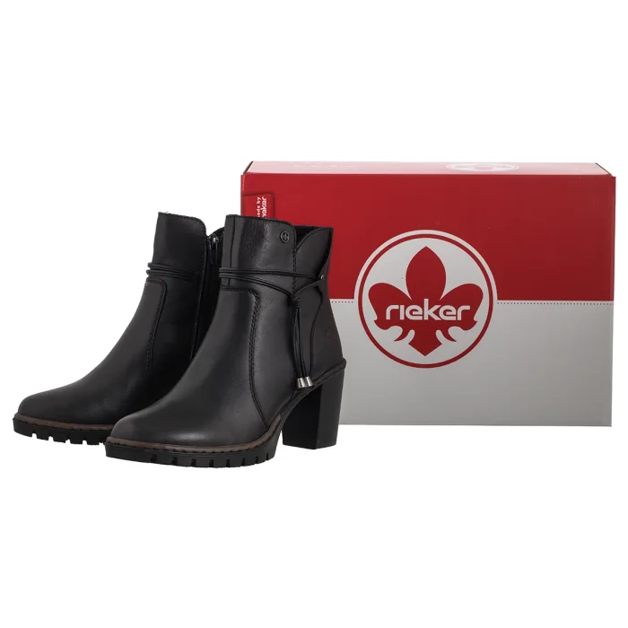 Botki Rieker Czarne Y2567-00 Black – zdjęcie 6